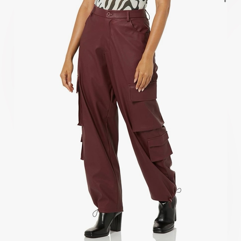 NWT! TEREA Anika Vegan Leather Cargo Pant